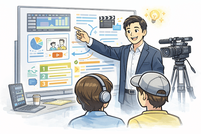 元NHKディレクターからの直接指導を経験